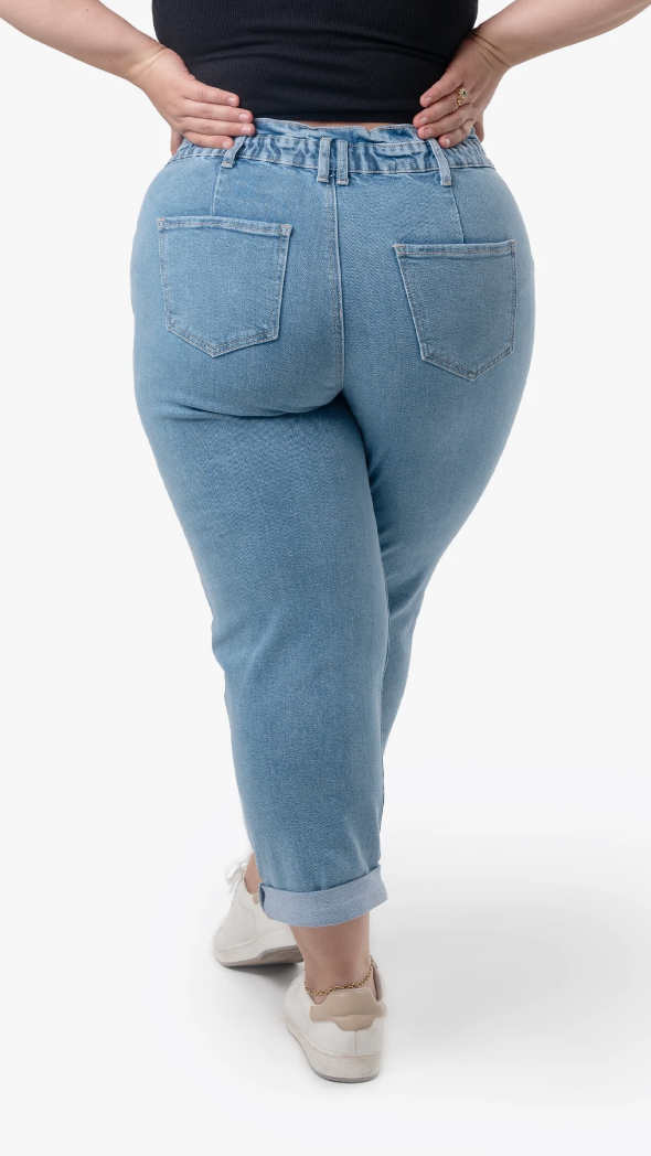 Jeans Baggy Tiro Alto
