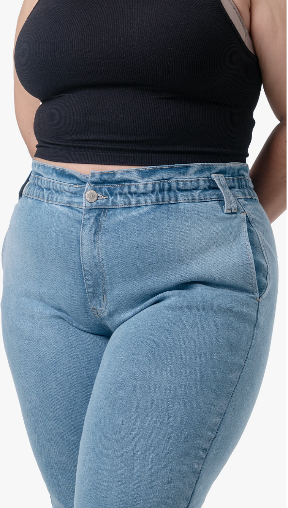 Jeans Baggy Tiro Alto