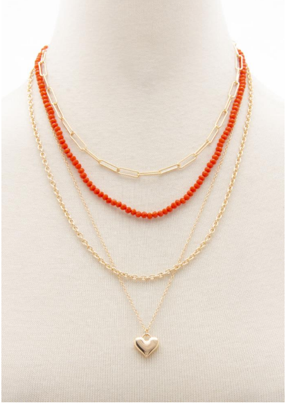 Collar layering de 4 cadenas