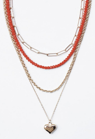 Collar layering de 4 cadenas
