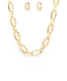 Collar de cadena con aretes
