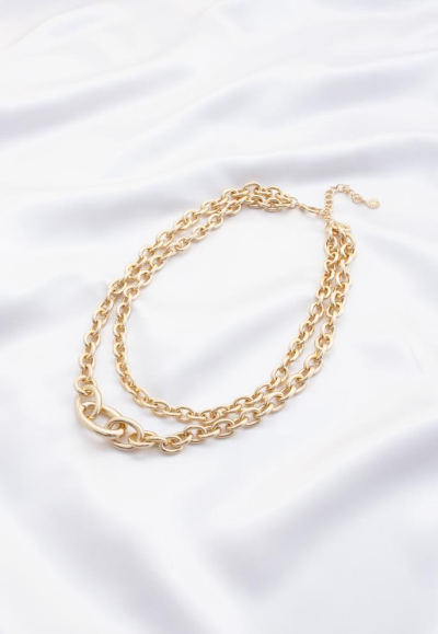 Collar de doble cadena