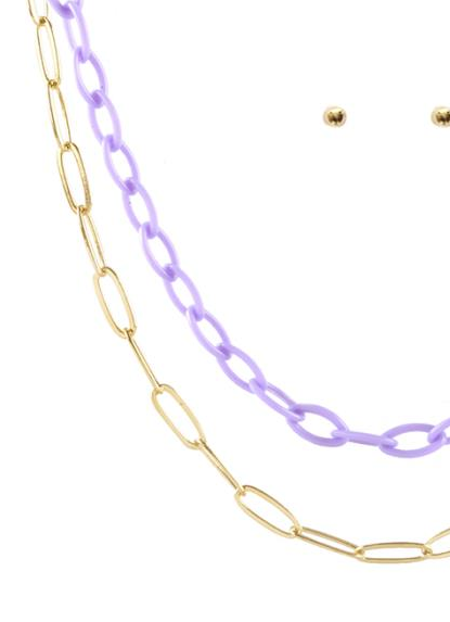 Collar layering de 2 cadenas