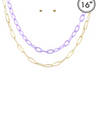 Collar layering de 2 cadenas