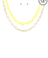 Collar layering de 2 cadenas
