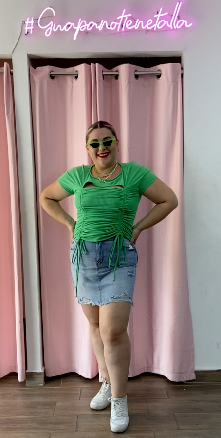 Blusa moda ajustable