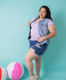 Blusa casual con cadena