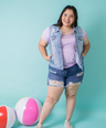 Blusa casual con cadena