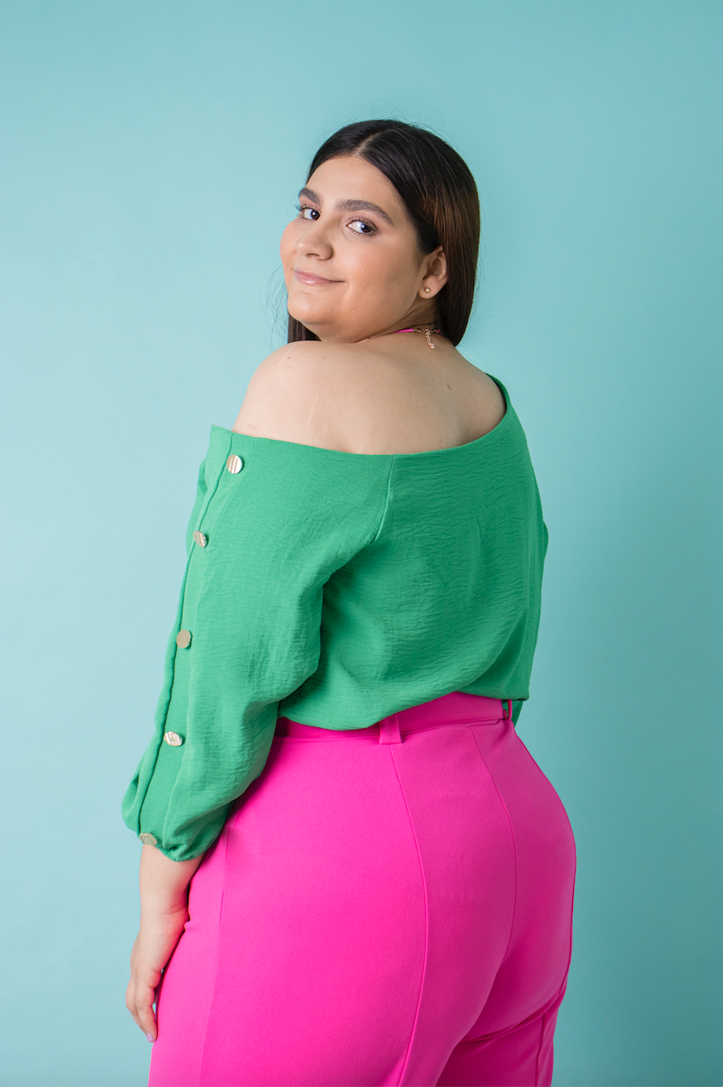 Blusa moda manga 3/4