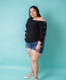 Blusa moda manga 3/4