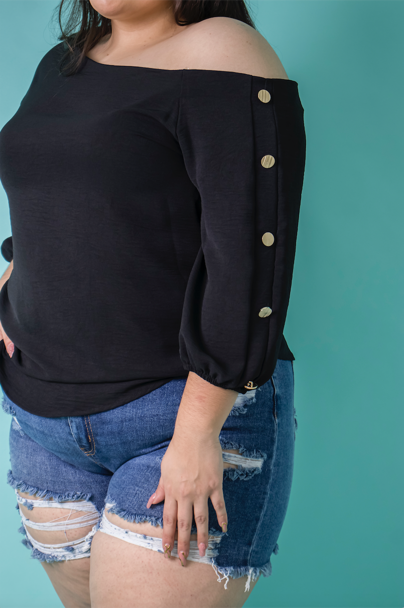 Blusa moda manga 3/4
