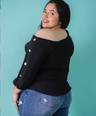 Blusa moda manga 3/4