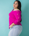 Blusa moda manga 3/4