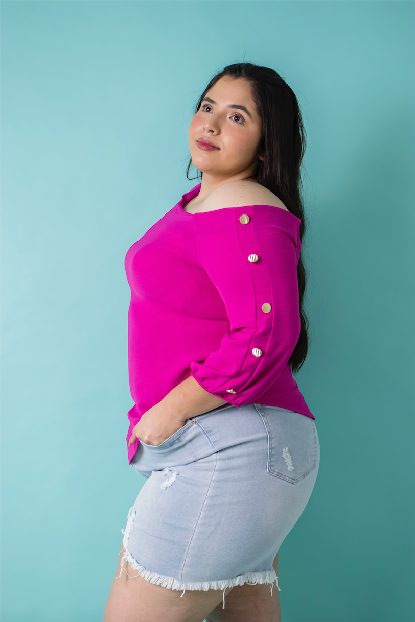 Blusa moda manga 3/4