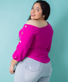 Blusa moda manga 3/4