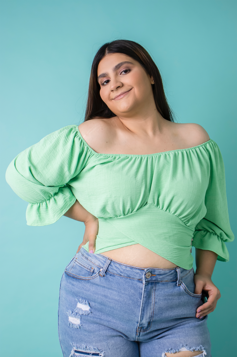 Blusa tipo top hotsell