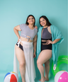 Salida de traje de baño tipo kimono