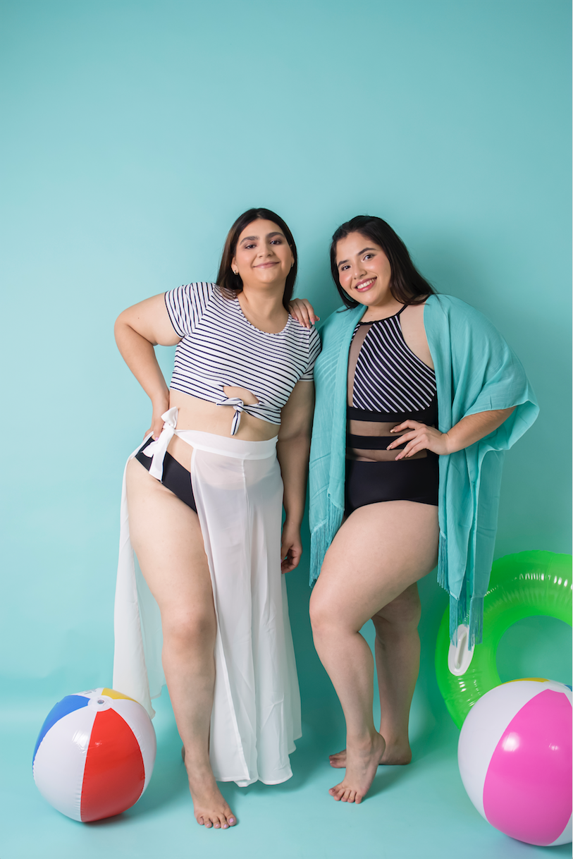 Salida de traje de baño tipo kimono