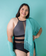Salida de traje de baño tipo kimono