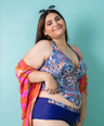 Salida de traje de baño tipo kimono