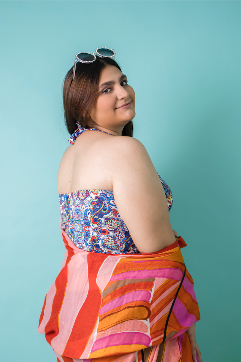Salida de traje de baño tipo kimono