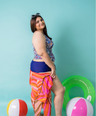 Salida de traje de baño tipo kimono