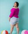 Short biker con roturas