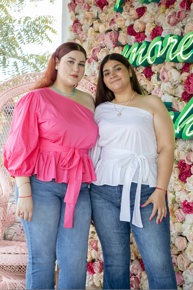 Blusa pemplum con una manga