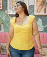Blusa moda tipo corset