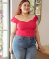 Blusa moda tipo corset