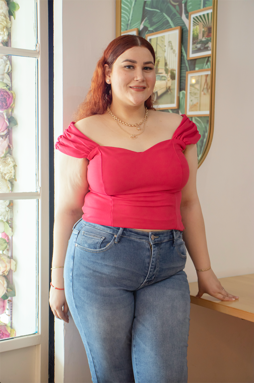 Blusa moda tipo corset