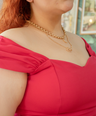Blusa moda tipo corset