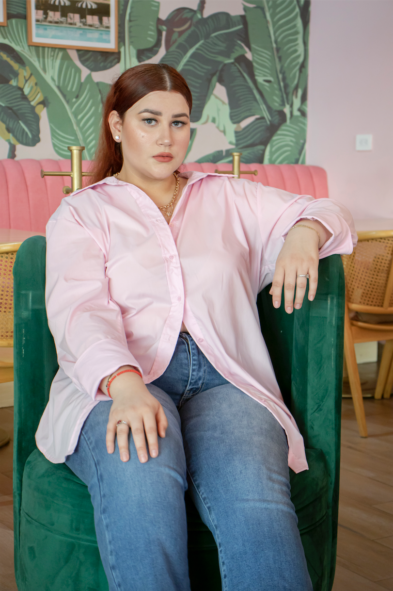 Blusa camisera oversized
