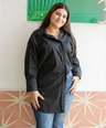 Blusa camisera oversized