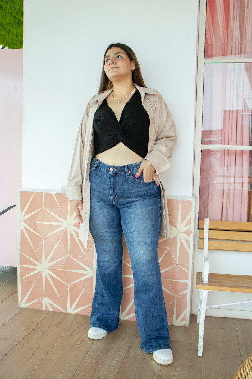 Blusa camisera oversized