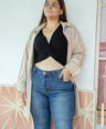 Blusa camisera oversized