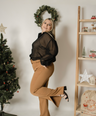 Pantalon vestir recto con cinto