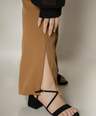 Pantalon vestir recto con cinto