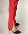 Pantalon vestir recto con cinto