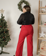 Pantalon vestir recto con cinto