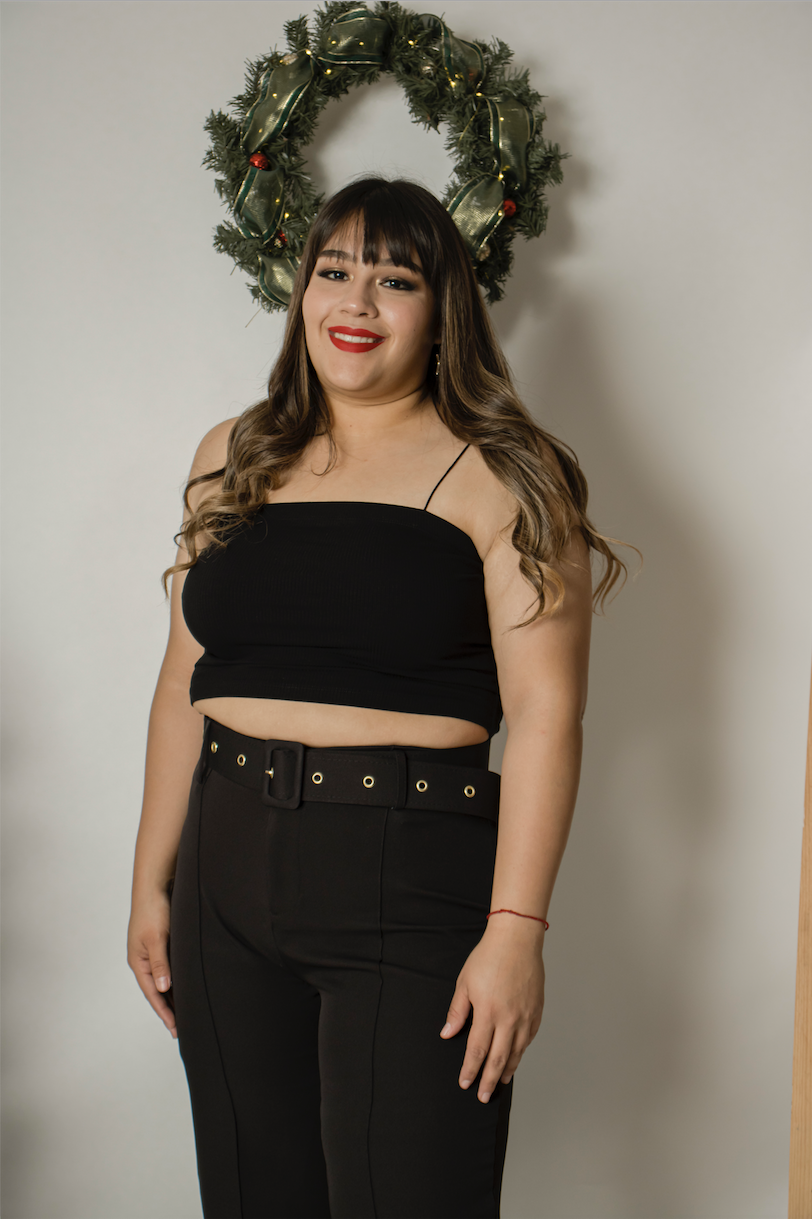 Pantalon vestir recto con cinto