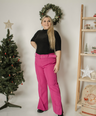 Pantalon vestir recto con cinto