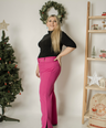 Pantalon vestir recto con cinto