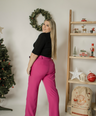 Pantalon vestir recto con cinto