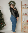 Jeans MOM FIT tiro alto