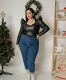 Jeans MOM FIT tiro alto