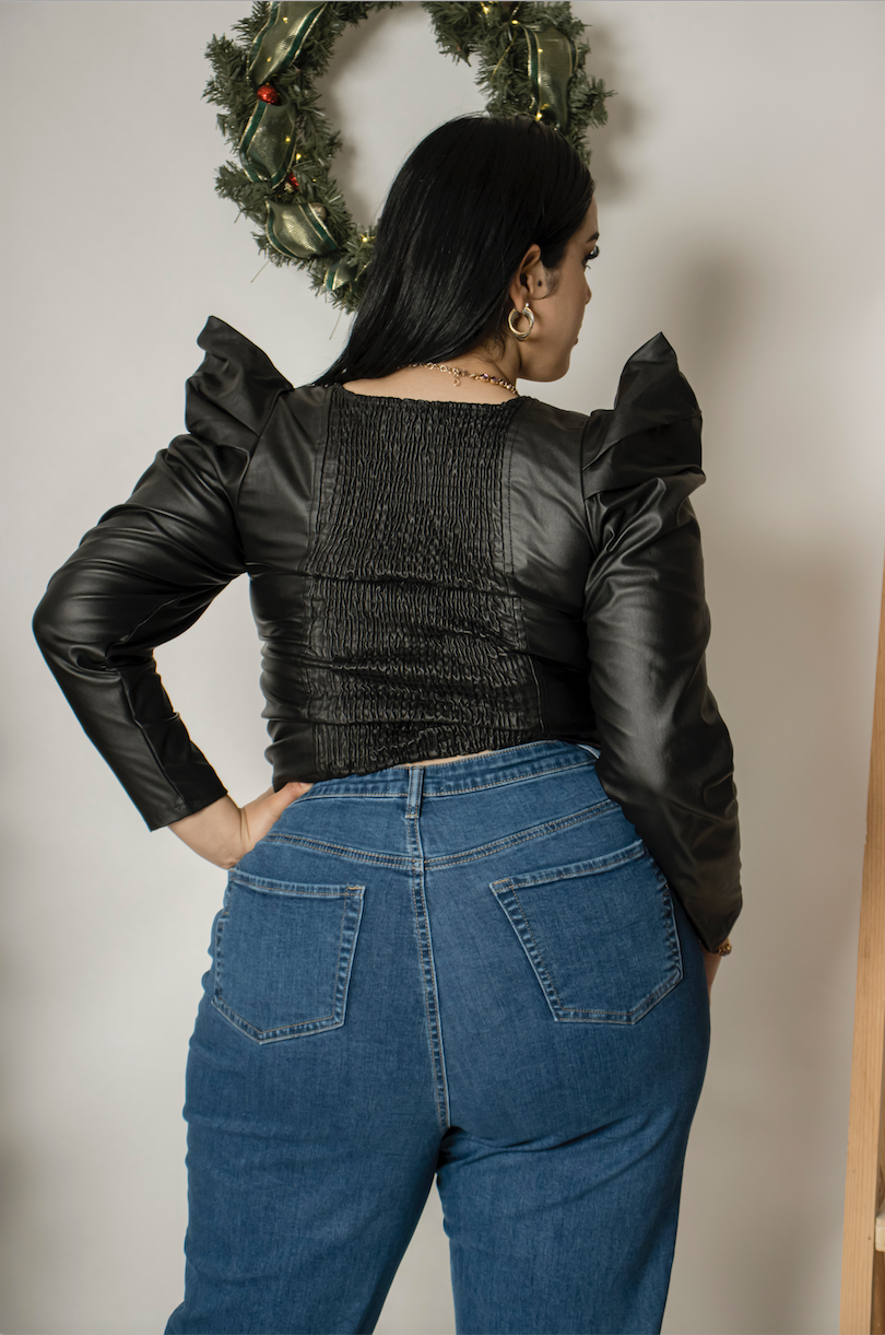 Jeans MOM FIT tiro alto