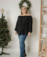 Blusa polka dot off the shoulders