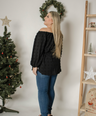 Blusa polka dot off the shoulders