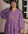 Maxi vestido de fiesta asimétrico